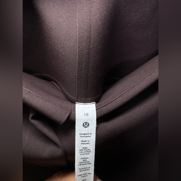 Lululemon Athletica Chocolate Brown Pants - Picture 5 of 7